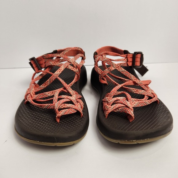Chaco Women's Casual Sport Strappy Sandals Orange/Brown Size W6 - Picture 4 of 6